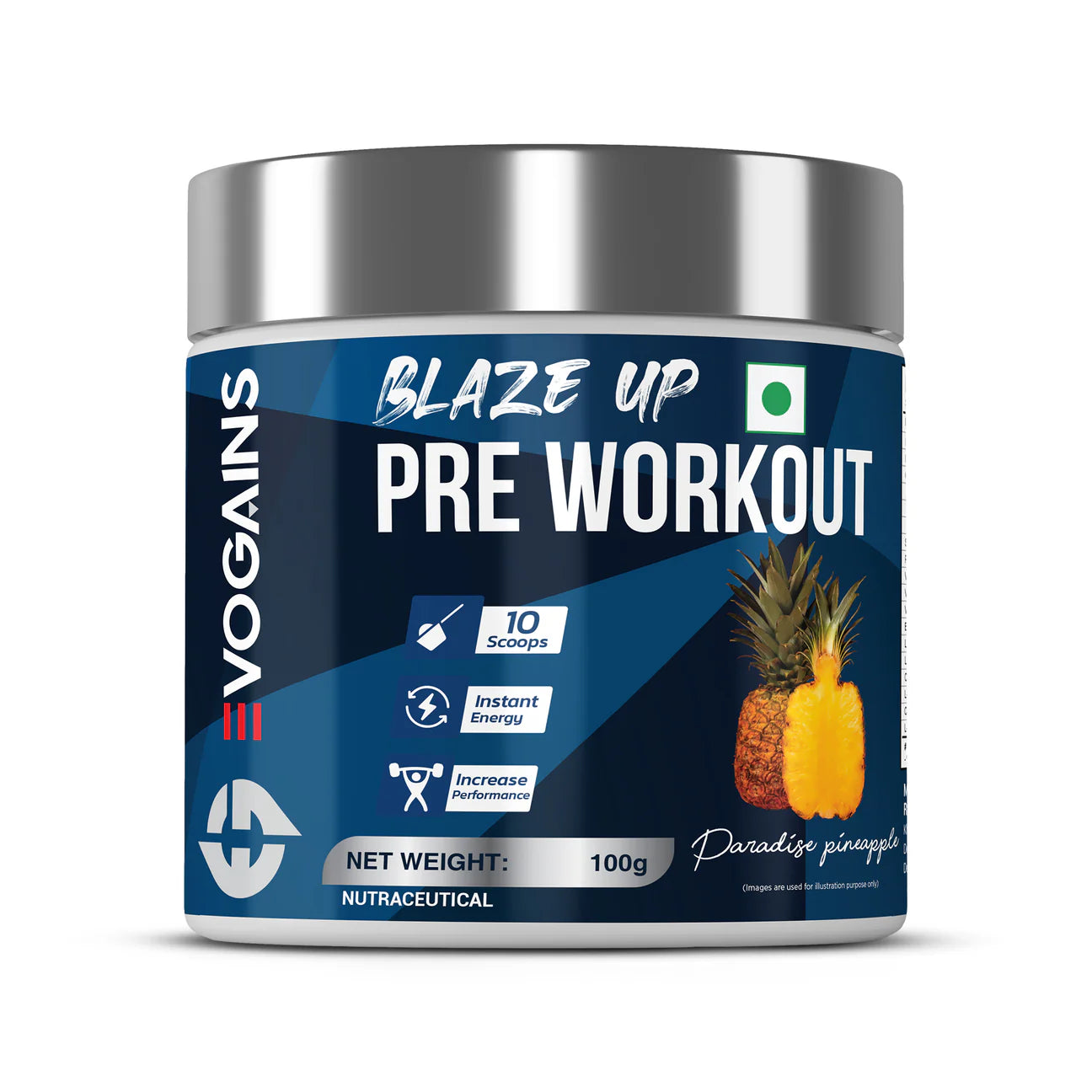 BlazeUp Pre Workout Pineapple