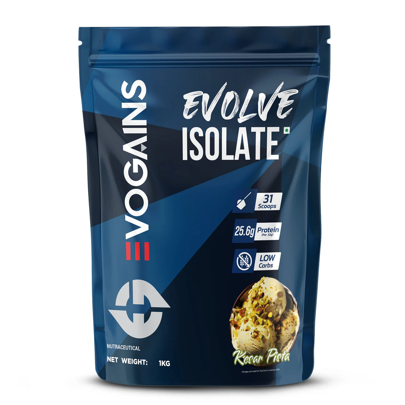 Evolve Isolate Protein 1Kg Kesar Pista