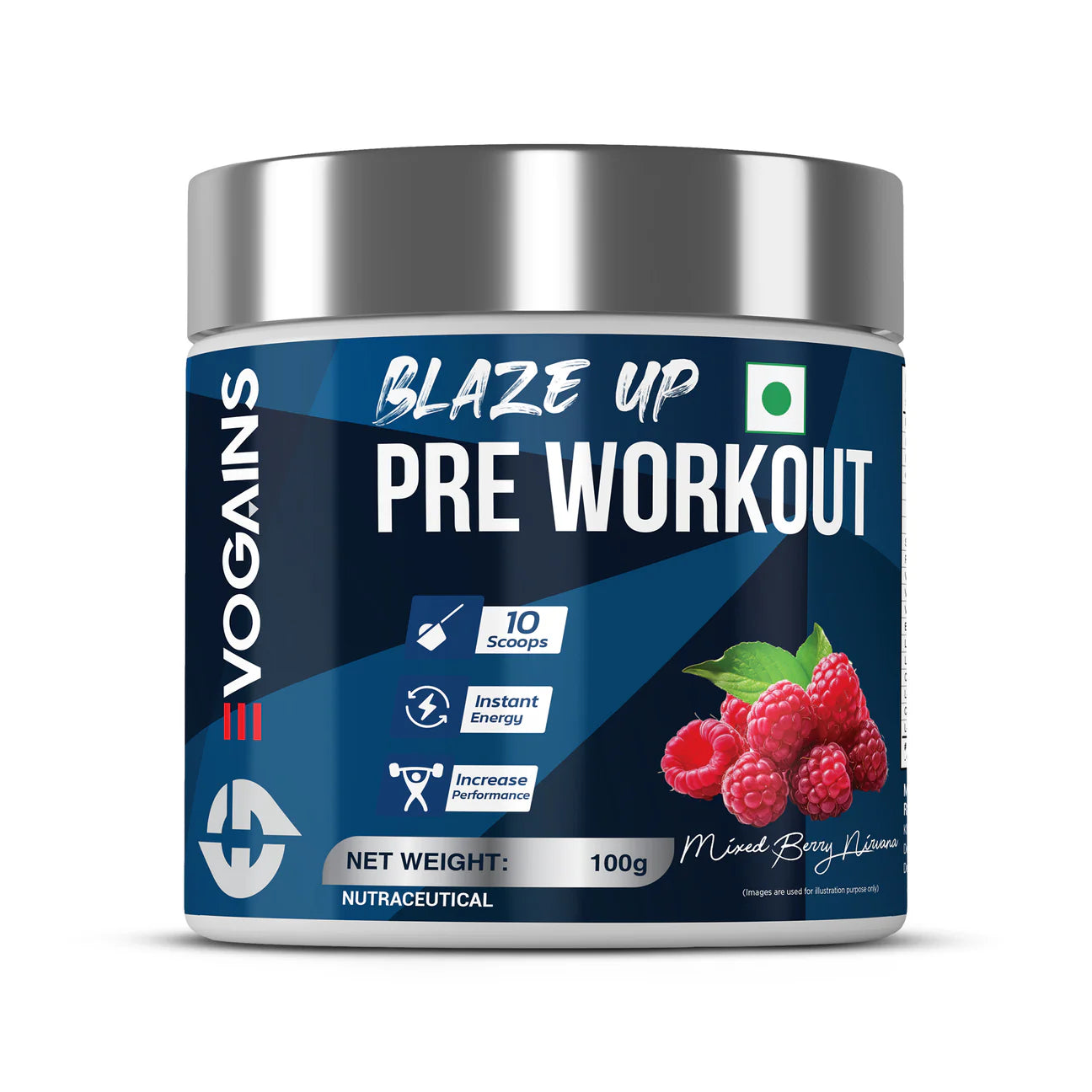 BlazeUp Pre Workout Mixed Berry
