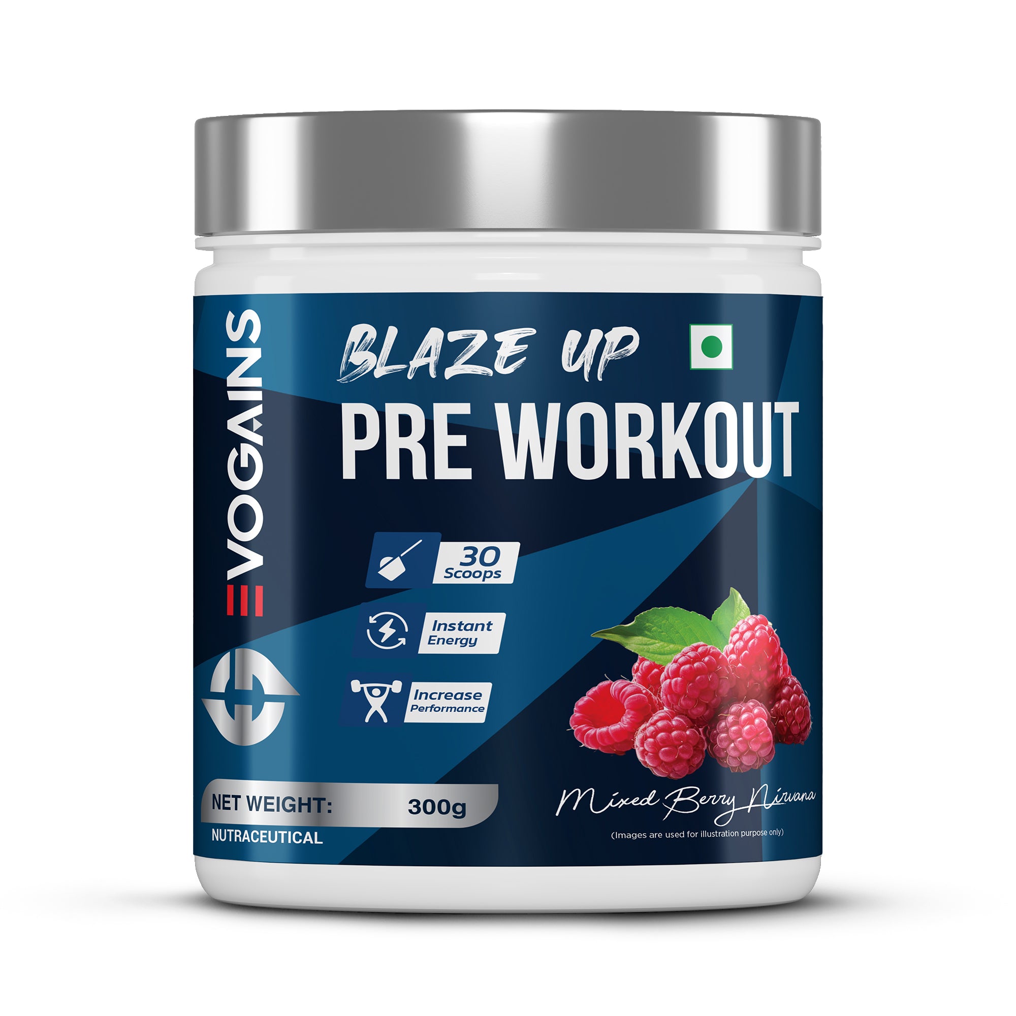 BlazeUp Pre Workout Mixed Berry